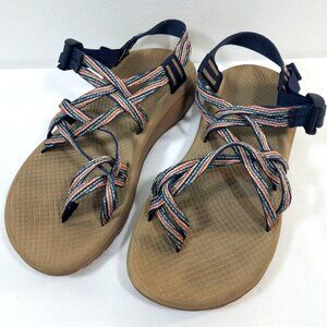 Chaco Womens Sandals Size 8 Blue & Orange Strappy Sport Hiking